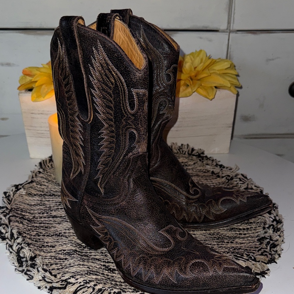 Old Gringo Brown Eagle low Boots size 6 - Picture 13 of 13